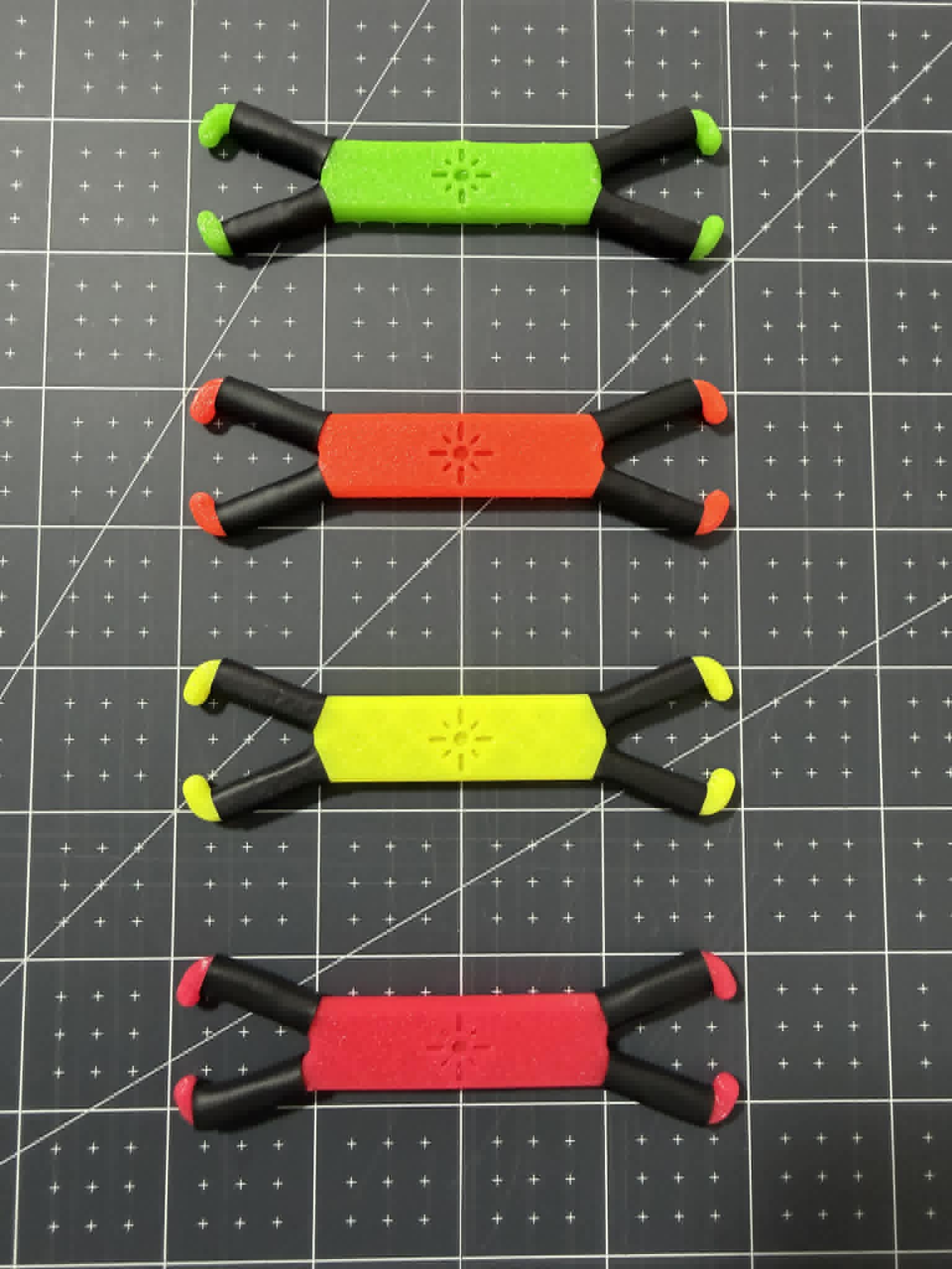 Shine Spine 2 inch Branch spreaders on a measurement table