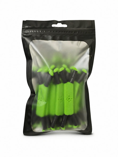 Pack of Radiant Grove Green 2inch branch spreaders in clear plastic bag with a black exterior on a white background.