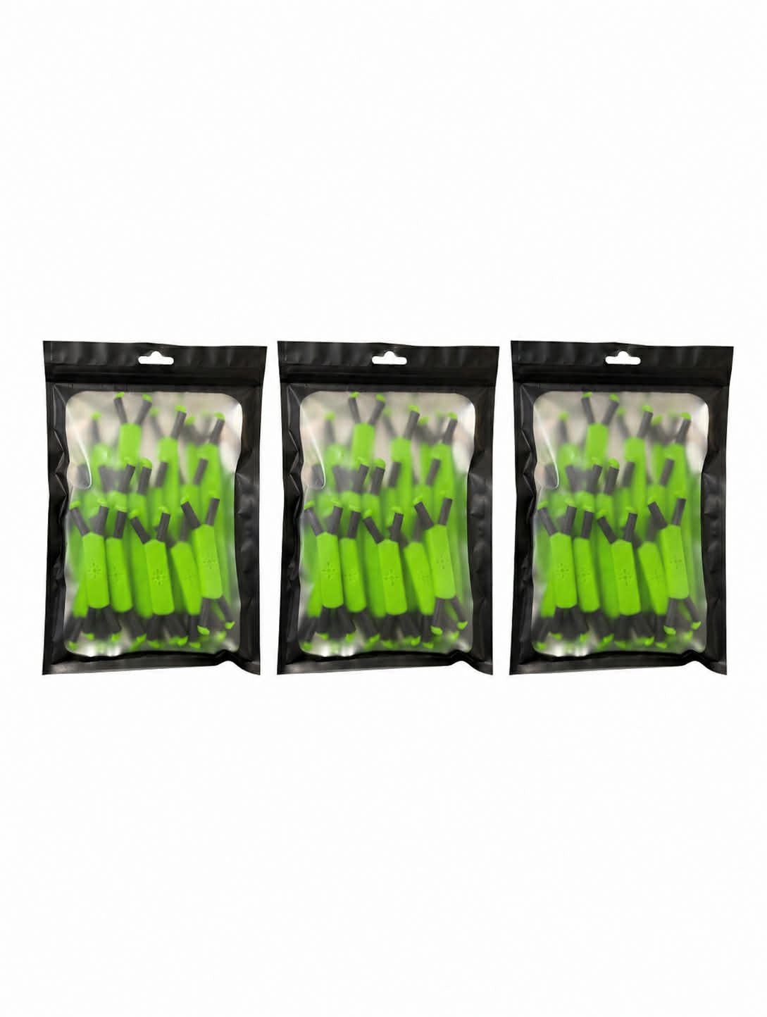 Shine Spine Radiant Grove Green 3 Pack Multi-Pack branch spreaders in clear packaging with a white background