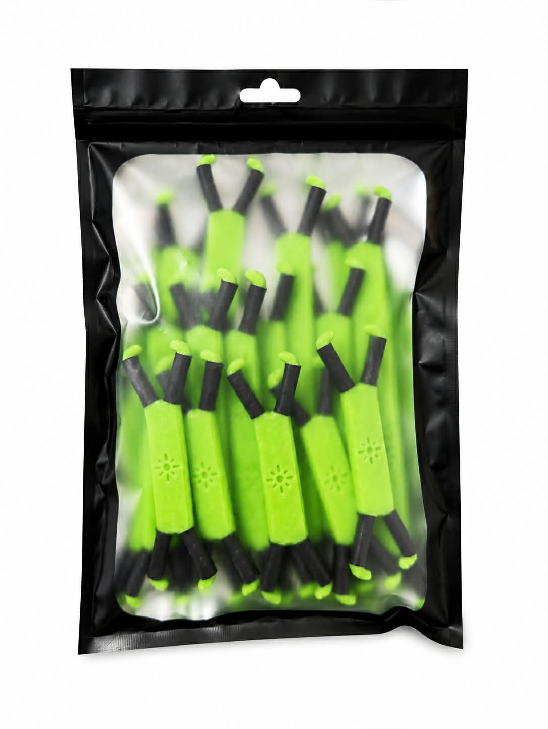 15 Piece Shine Spine branch spreader Radiant Grove Green Multi-Pack set in packing with a white background.