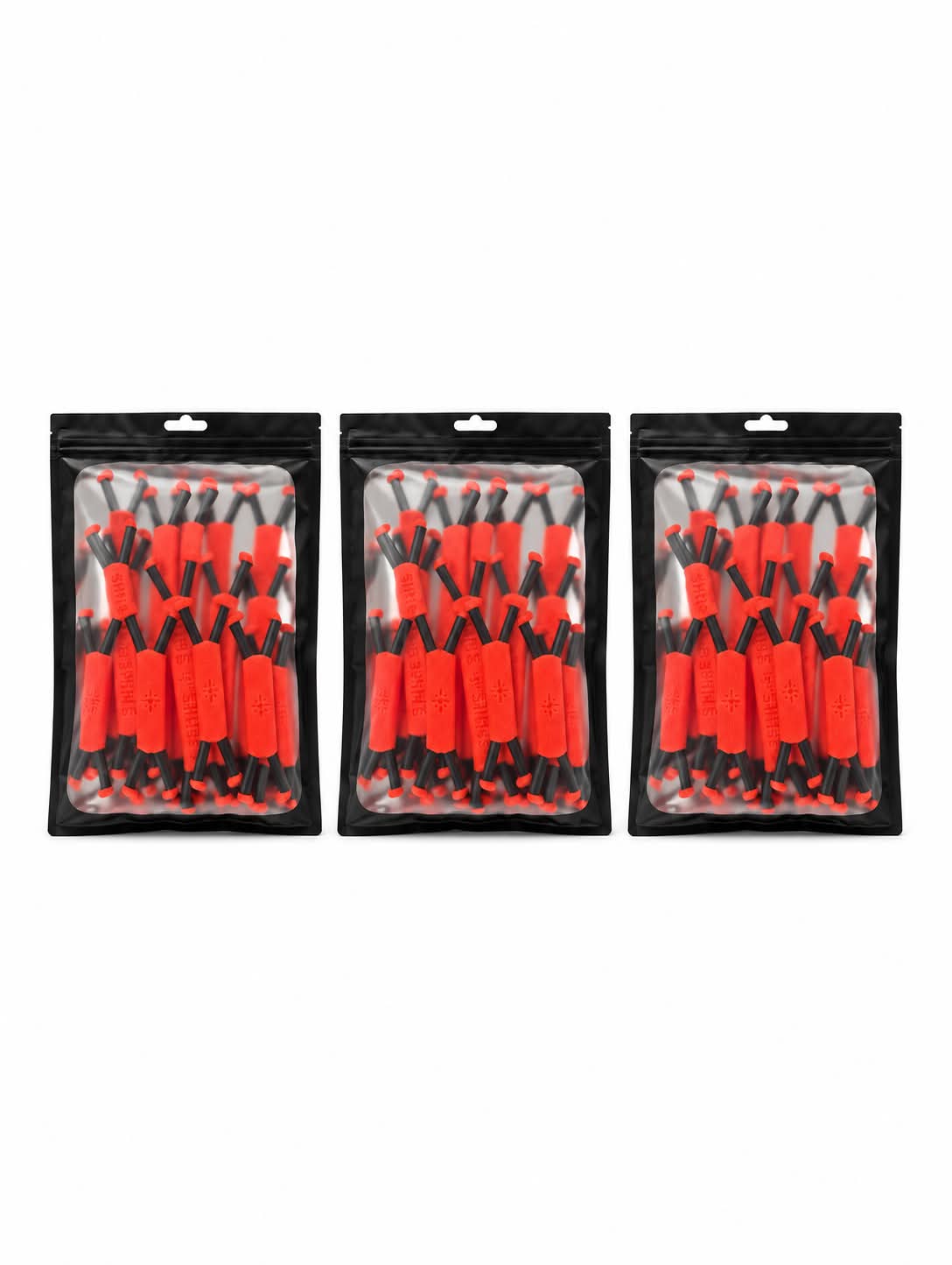 Shine Spine Solar Ember Orange 3 Pack Multi-Pack branch spreaders in clear packaging with a white background.